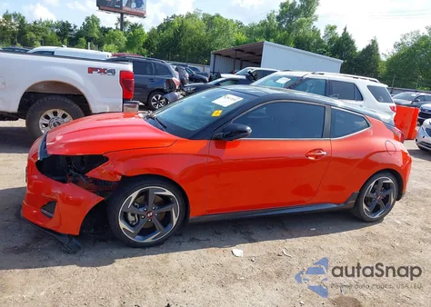 2019 Hyundai Veloster Turbo Ultimate from USA, damaged, VIN KMHTH6AB7KU014591